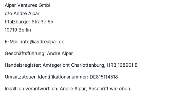 Impressum Daten